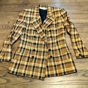 Beautiful Vintage plaid double breasted jacket